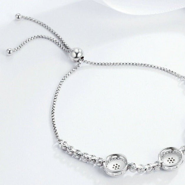 Pulsera de Ojos Turcos Azules de Cristal Circonita